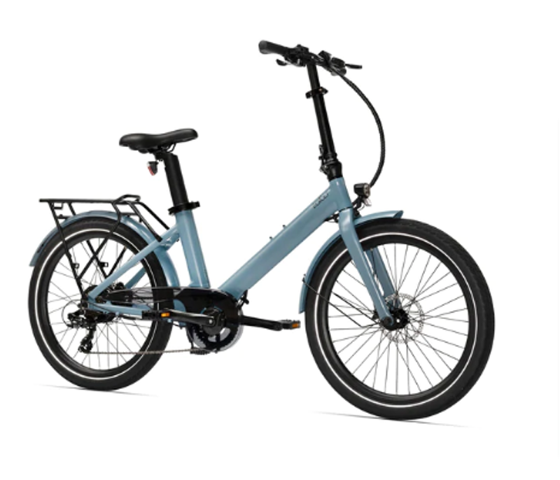 Eovolt Evening 24 Wheel Folding E Bike in Ocean Blue-1